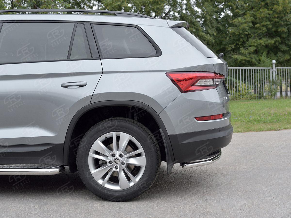 Защита заднего бампера d42 на Skoda Kodiaq, Slitkoff SKKZ-002778