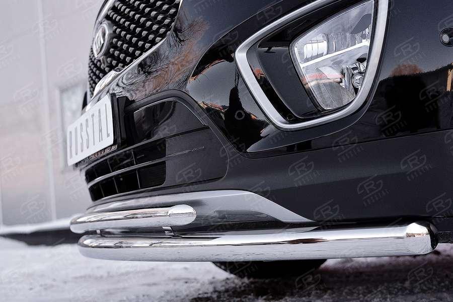 Защита переднего бампера d57 KIA Sorento Prime CRDI 2015, Slitkoff d42 KSPZ-002207