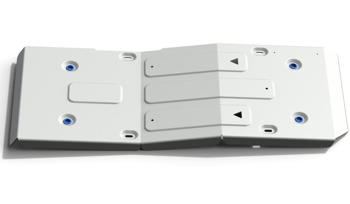 Защита топливного бака Rival для Mercedes-Benz Viano W639 рестайлинг 4WD 2010-2014, штампованная, алюминий 4 мм, с крепежом, 333.3911.1