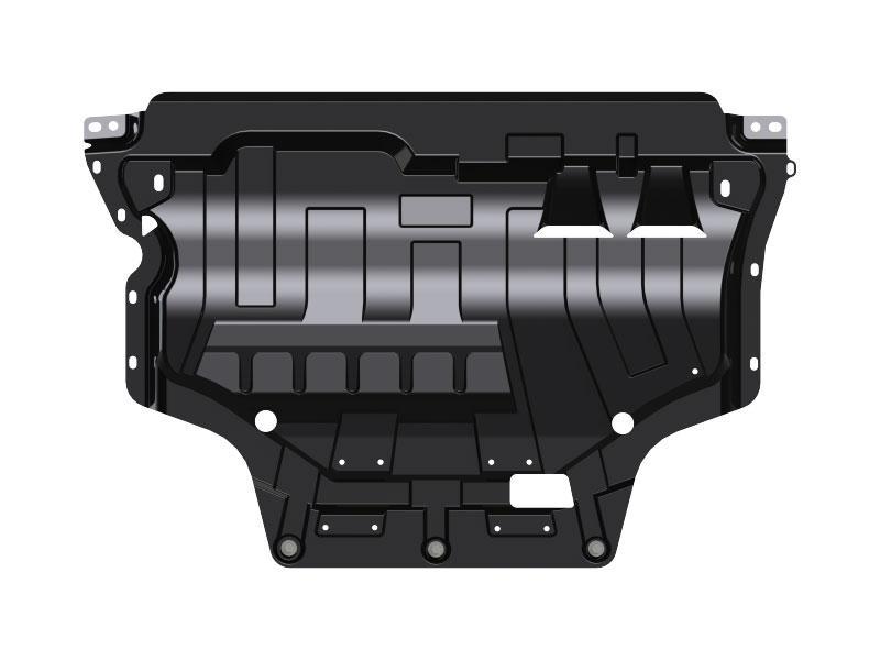 Защита картера и КПП для VOLKSWAGEN Tiguan  2017 -, V-1,4; 2,0 MT/АТ; 2,0TD АТ 4WD, Sheriff, сталь 1,8 мм, арт. 26.3333