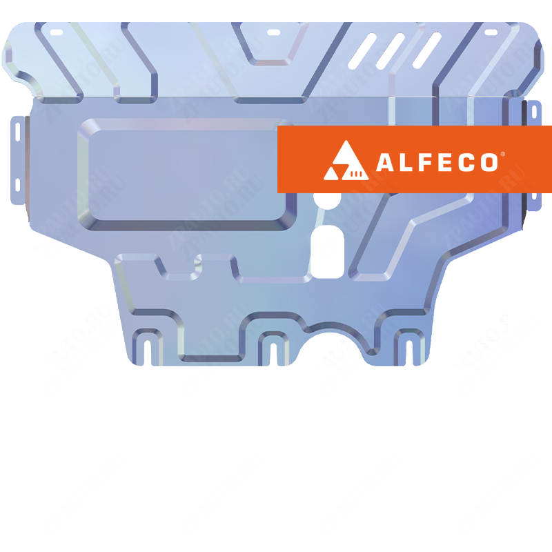 Защита  картера и КПП Skoda Kodiaq 2016- V-all , ALFeco, алюминий 4мм, арт. ALF2021al