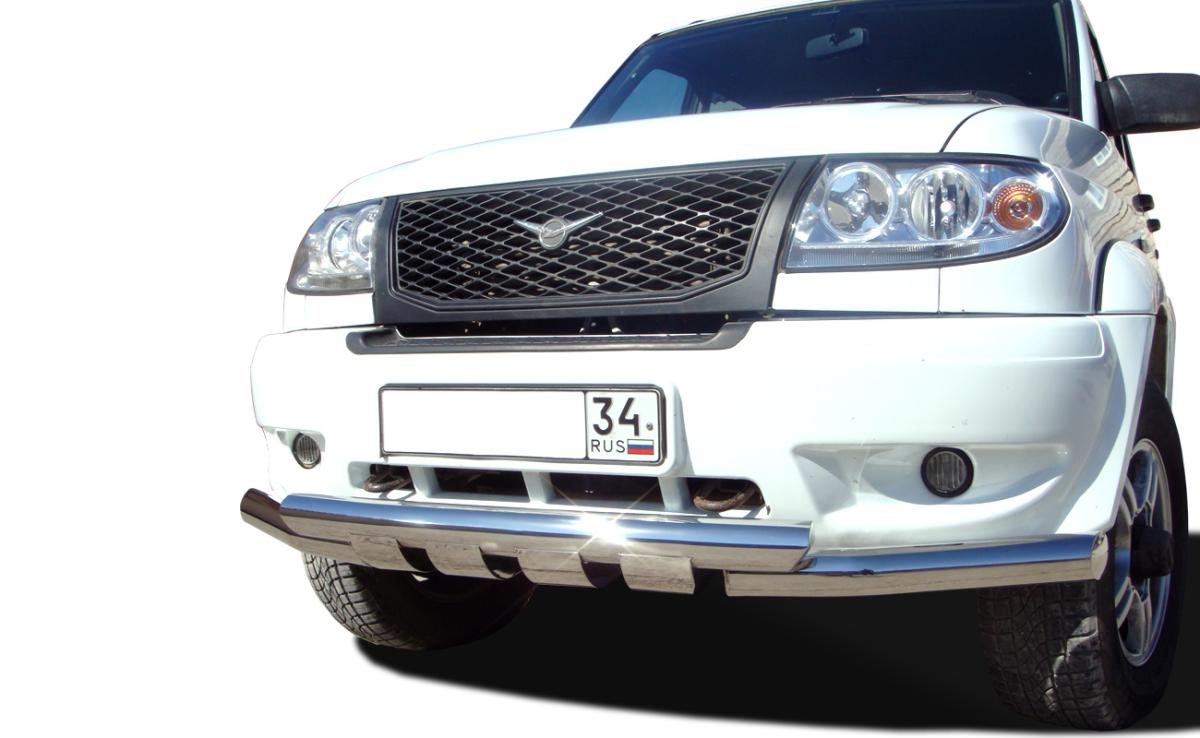 Защита переднего бампера (G) d76 для UAZ Patriot (УАЗ Патриот), UAP.05.05, Россия