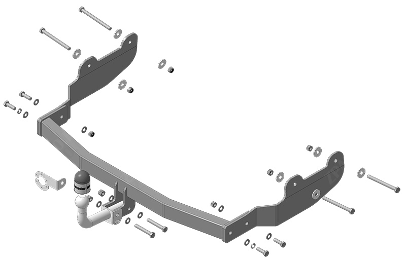 Фаркоп Hyundai Staria 2022-, тип шара A , Motodor, арт.90917-A