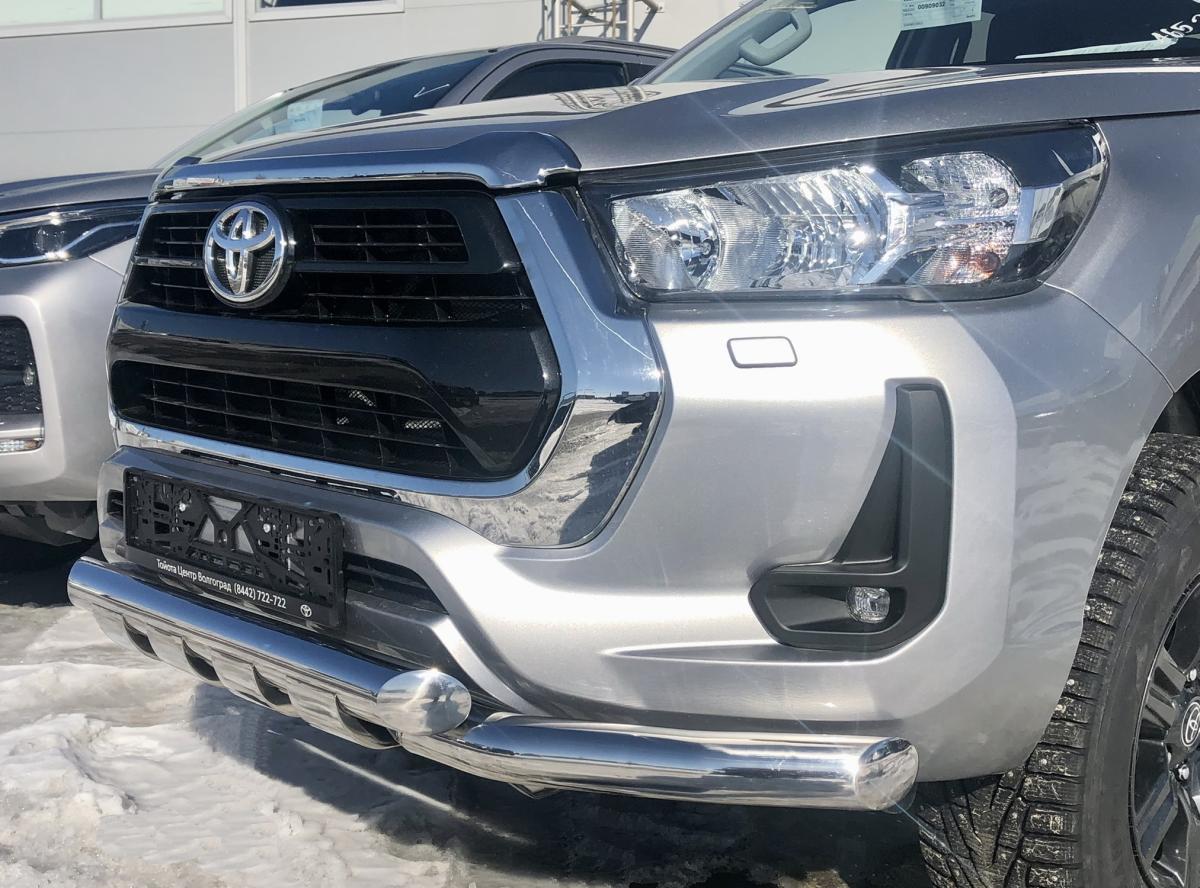 Защита переднего бампера (G) для автомобиля TOYOTA Hilux 2021 арт. THLX.21.05