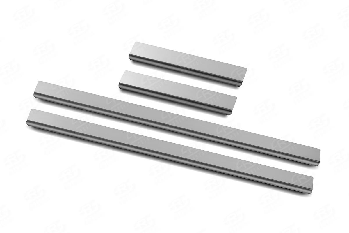 Накладки на пороги RUSSTAL (нерж., зеркало) LCPR09-01 для автомобиля Toyota Land Cruiser Prado 2009-2013, Slitkoff