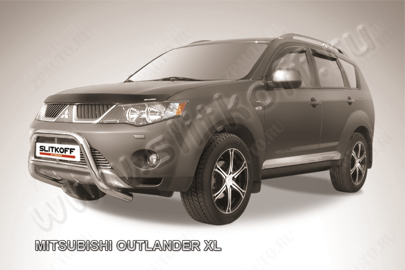 Кенгурятник d57 низкий Mitsubishi Outlander XL (2005-2009) , Slitkoff, арт. MXL003