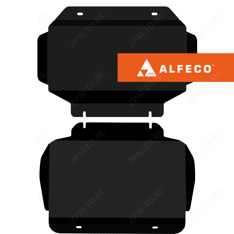 Защита  картера (2 части) Chevrolet Tahoe 2006-2014 V-6,2 , ALFeco, сталь 2мм, арт. ALF3701st-1