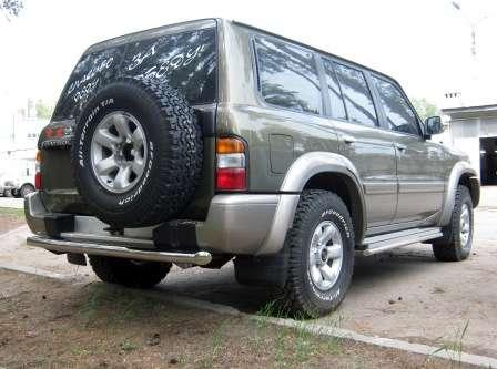 Защита заднего бампера d76 (3 секции) для Nissan Patrol Y61 98-03, Slitkoff PYZ-000097