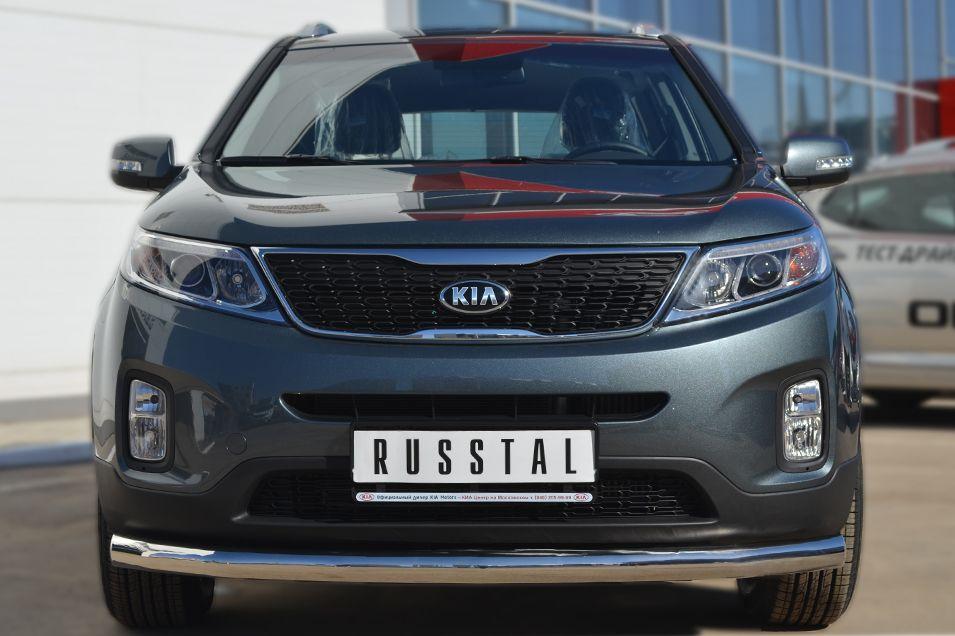 Защита переднего бампера d76 для KIA Sorento 2013, Slitkoff KIZ-001265