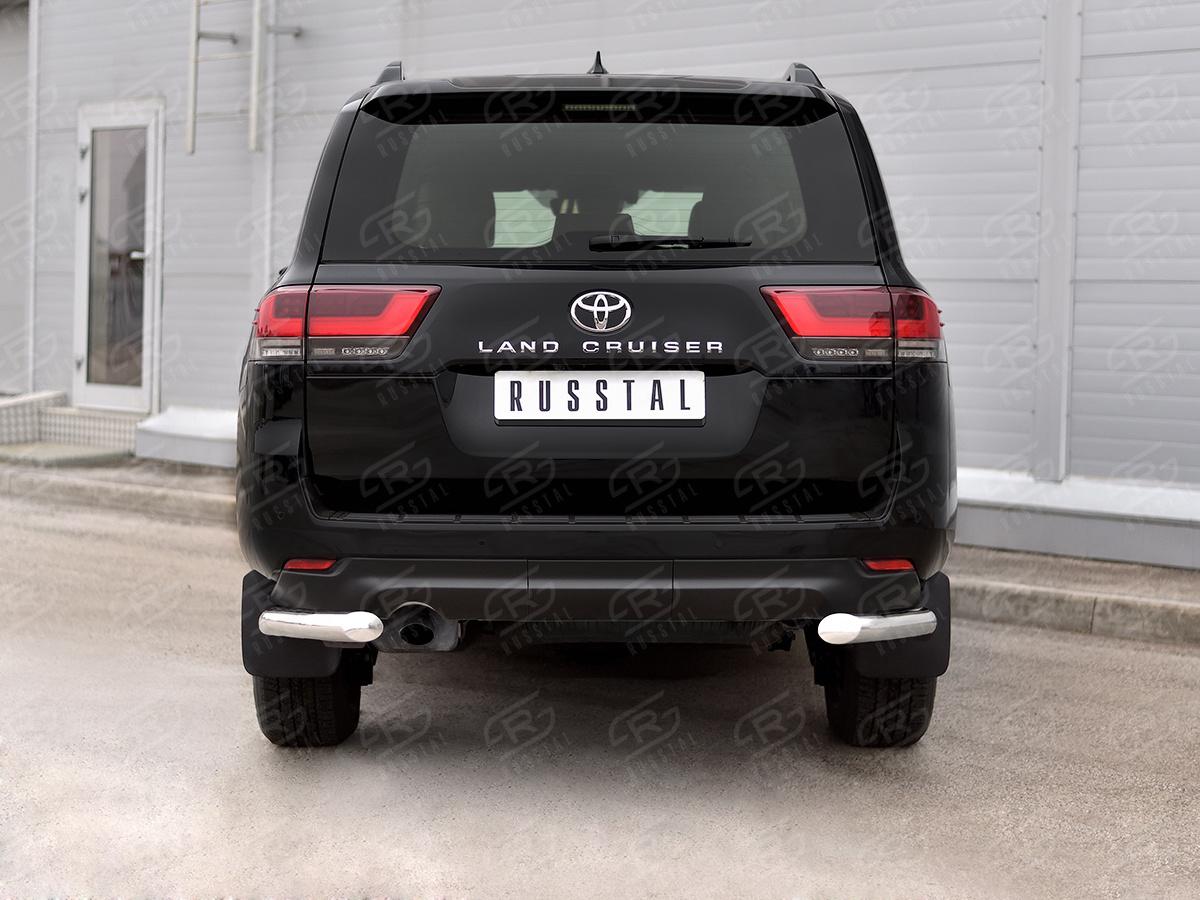 TOYOTA LAND CRUISER 300 2021 - Защита заднего бампера уголки d76 секции TLCZ-003794