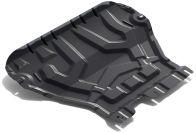 Защита картера и КПП АвтоБроня для Skoda Octavia A7 (V - 1.4; 1.6; 1.8) 2013-2020, штампованная, сталь 1.5 мм, с крепежом, 111.05111.1