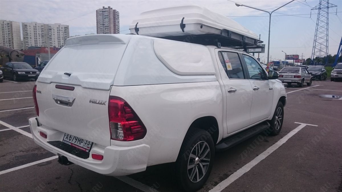 ABC.TOHIL.BR.05W КРЫША (КУНГ) КУЗОВА ДЛЯ TOYOTA HILUX (ДВОЙНАЯ КАБИНА)(08.2015-) (БЕЛАЯ) 
(3 ДВЕРИ)